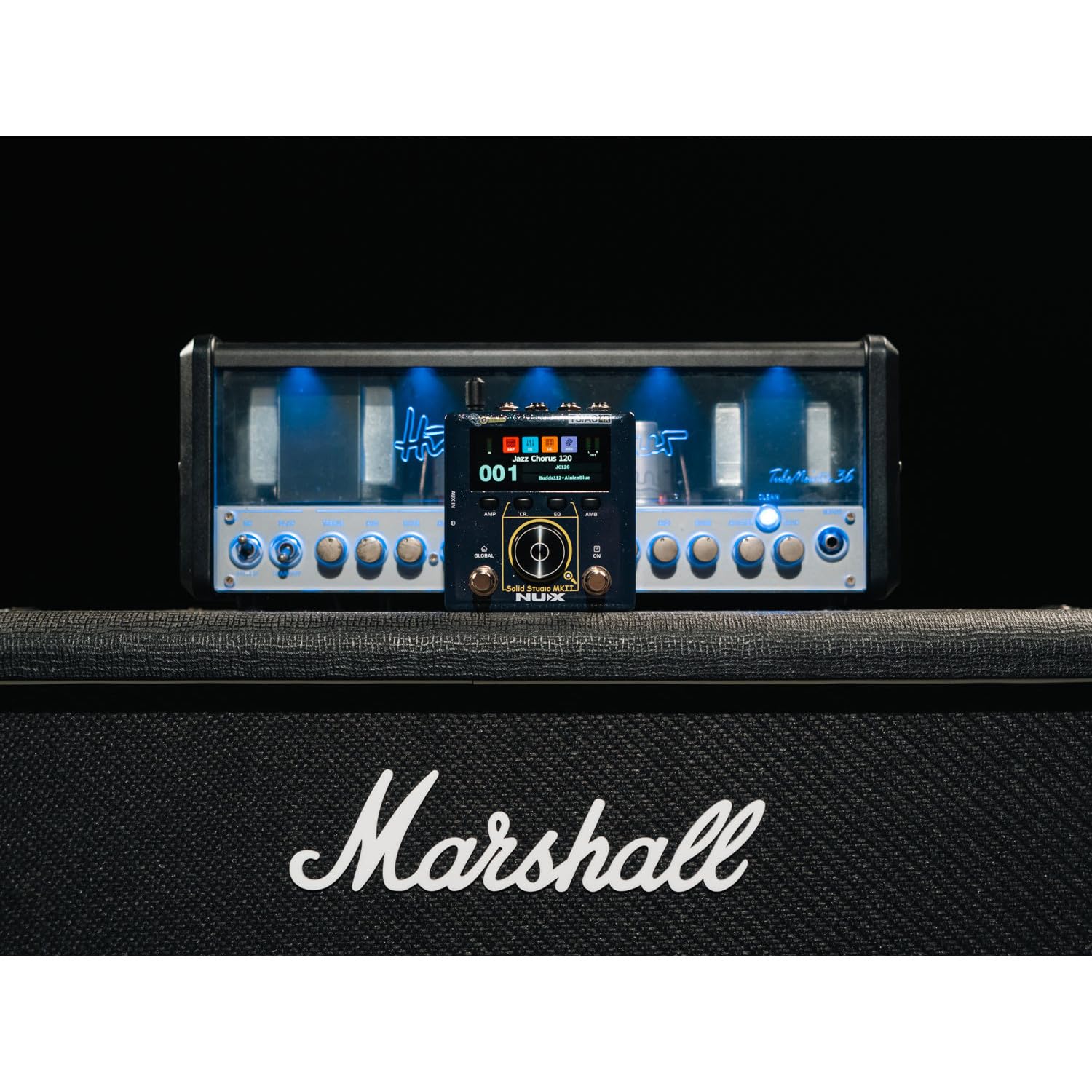 Solid Studio mkII | Multi-Effects Amp & Cab Emulator Pedal - Guitar FX Processor with USB, IR Loader, Delay, Reverb, Distortion & HX-Style Modeling