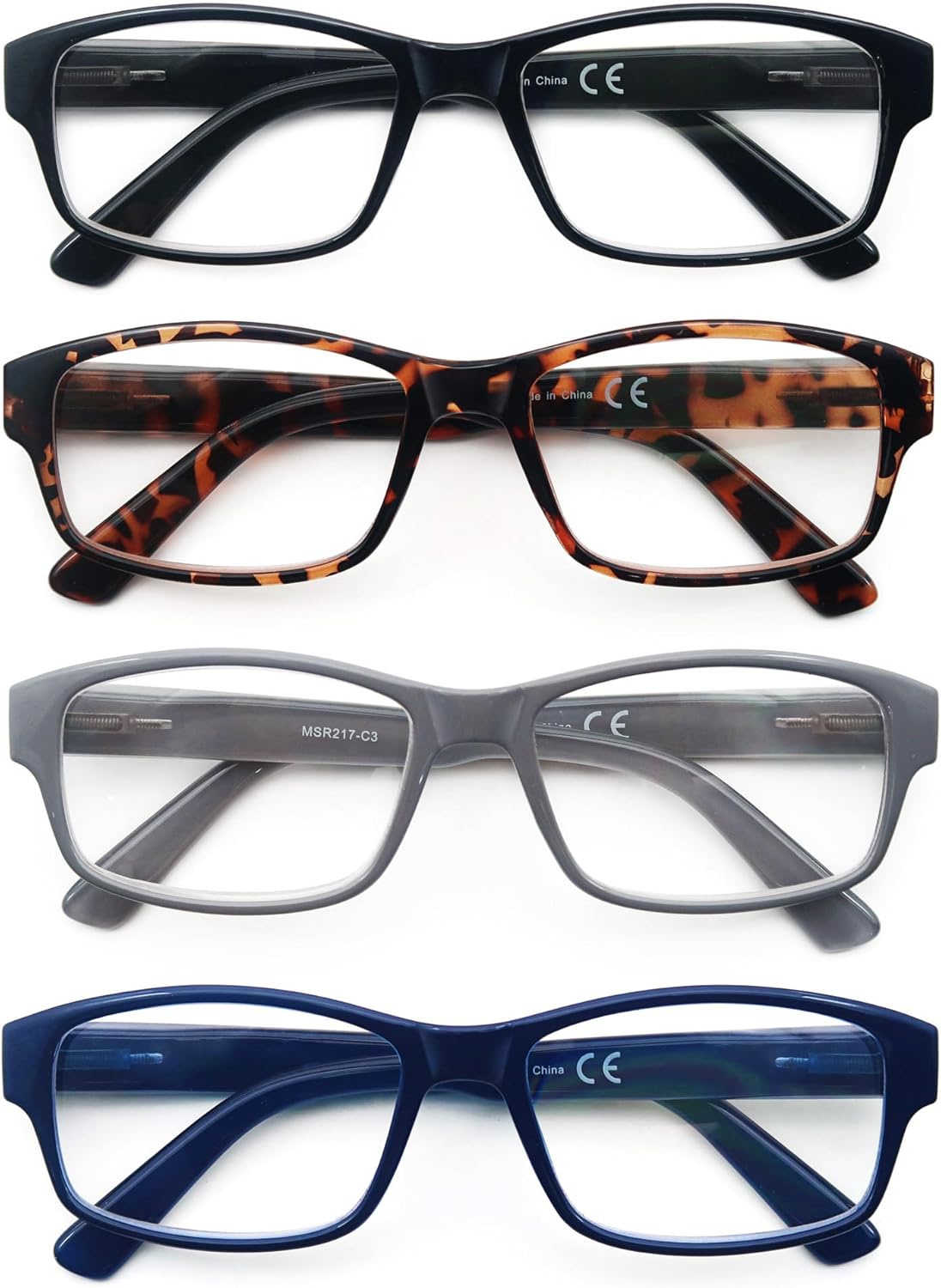 HEEYYOK 1.75 Reading Glasses Men Large Readers For Men XXL Wide Reader Oversized Frame Cheaters Reading Glasses For Mens Comfort Spring Hinge