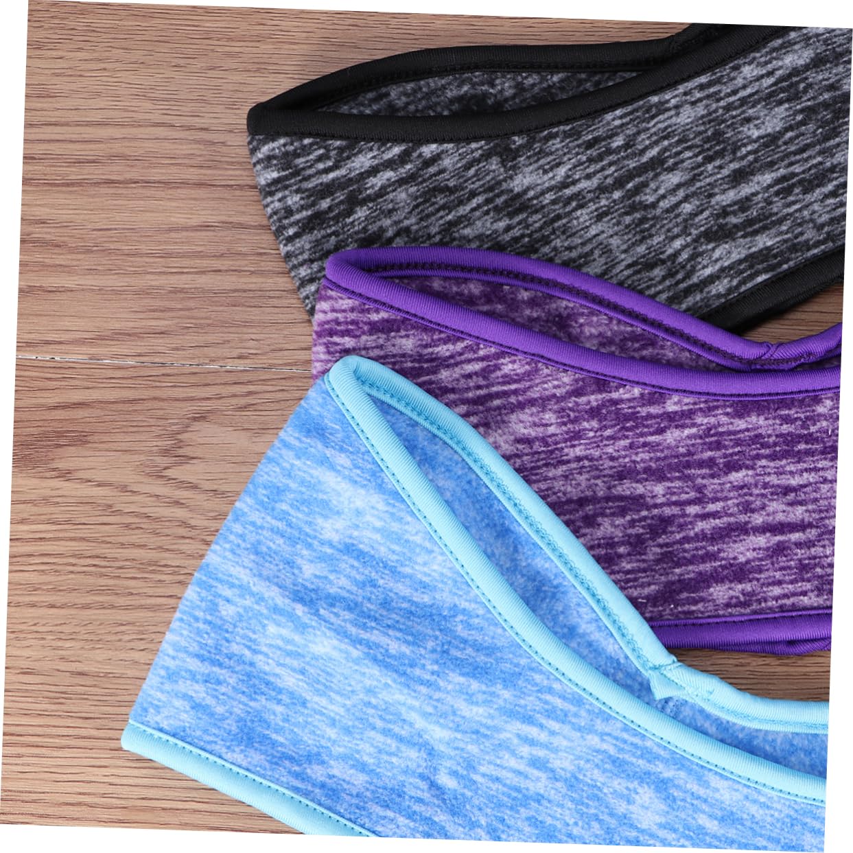 LIFKOME 9pezzi Fascia Fleece per Orecchie Antiscivolo e Assorbente all Come e Yoga Colori Blu