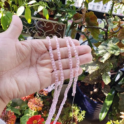 Miniatura 8 de Cuentas de vidrio aguamarina de 0.315 in para hacer joyas, 180 piezas cuadradas facetadas Crytal Spacer Beads Surtidos Accesorios para pulsera