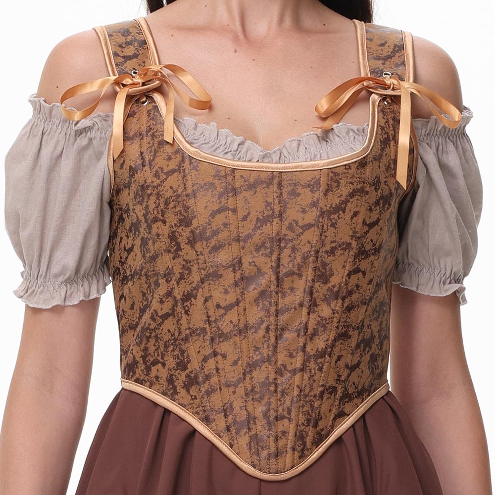 Women’s Waist Slimming Corset | Adjustable Strap Corset with Fishbone Support & Front Zipper-image-18