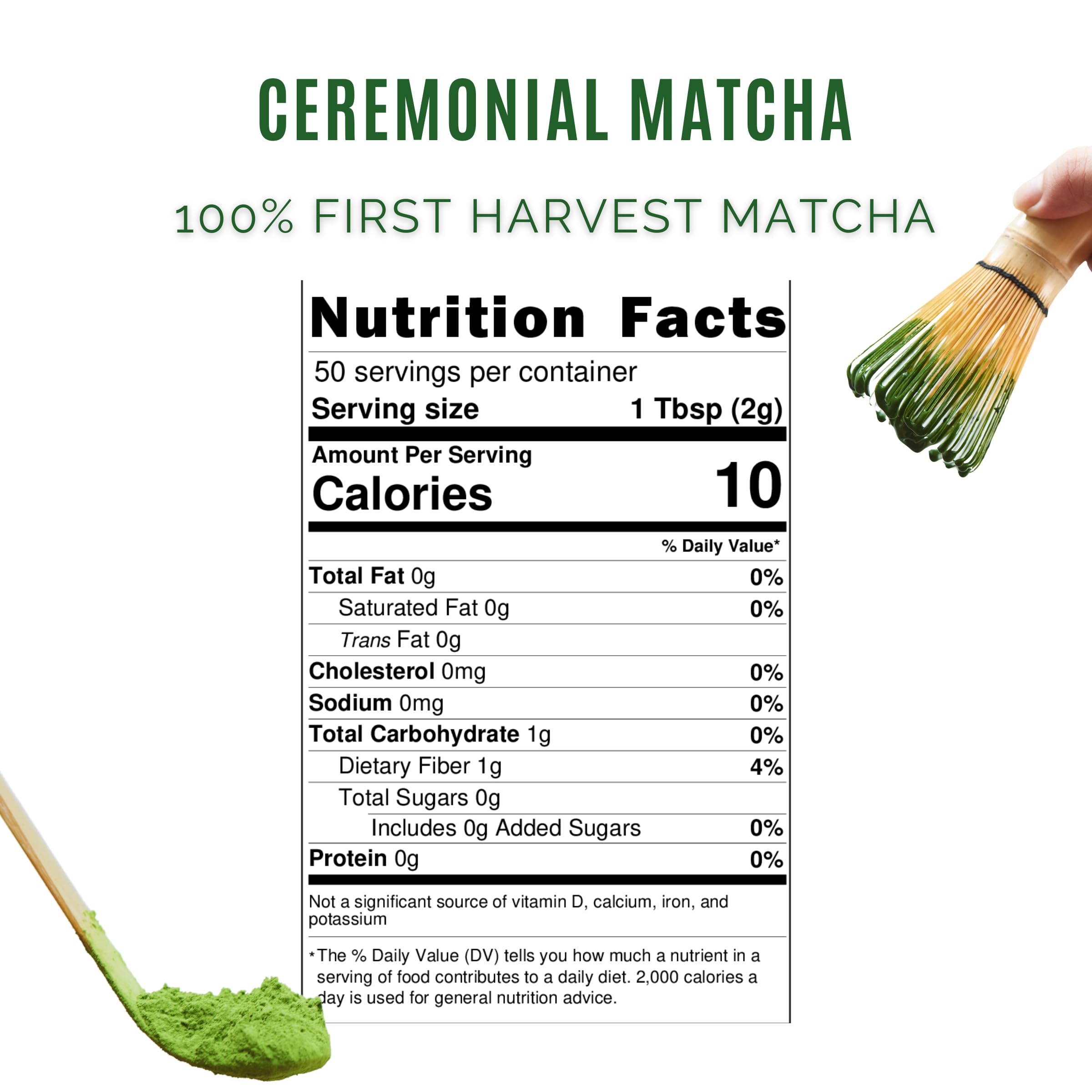 Satoen Authentic Japanese Ceremonial Grade Matcha Powder - Ceremonial Matcha Green Tea Powder from 100 Spring Premium First — view 2