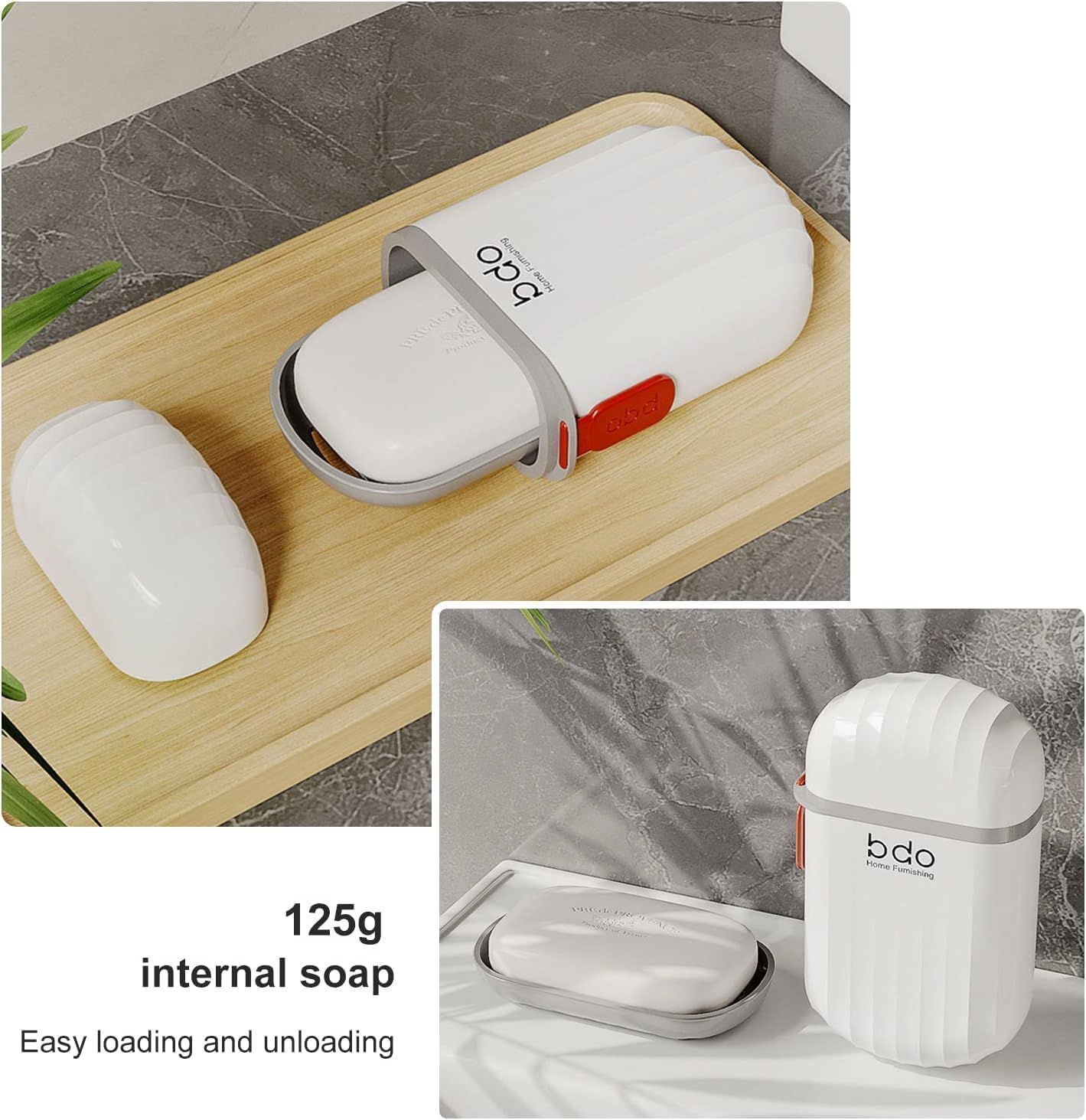 Dalveen Travel Toothbrush & Soap Holder Set | Portable Soap Case with Cover | Toothpaste Organizer for Bathroom, Camping & Travel - Style 1