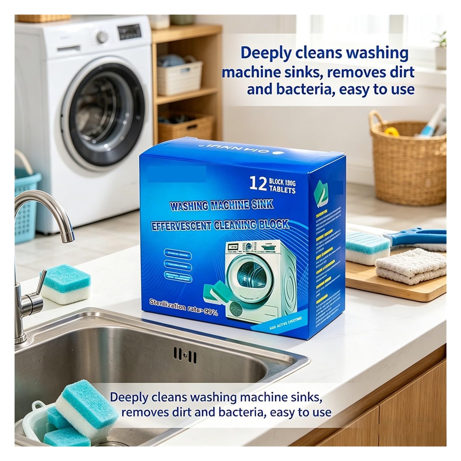 washing machine cleaner tablets Brausetabletten for Waschmaschinenreiniger(24pcs-2 box)