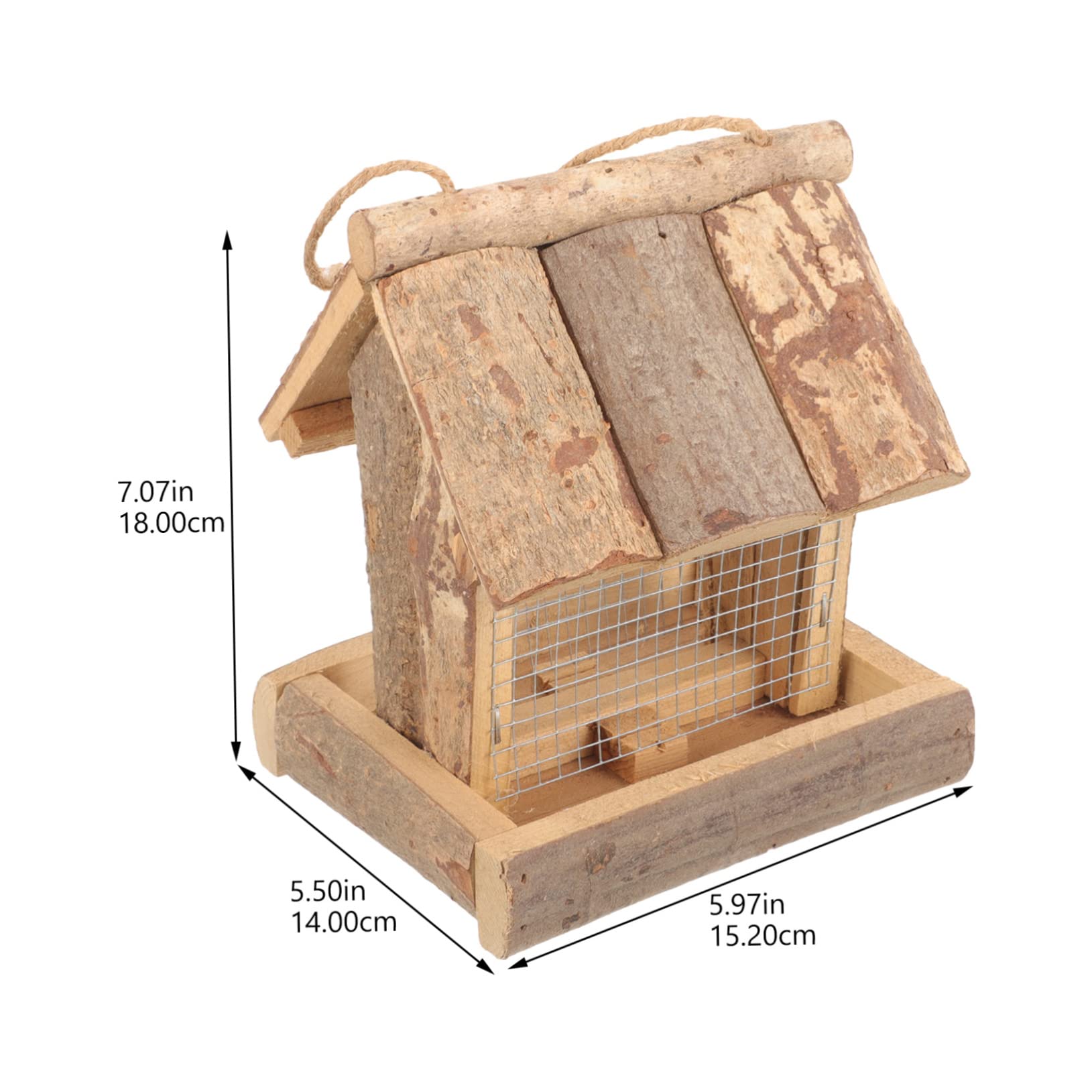WOONEKY Mangeoire Suspendue pour Oiseaux Conteneur de Nourriture Réutilisable Accessoire Pratique pour Oiseaux Design Durable et Étanche pour Budgerigar Canari et Perruche
