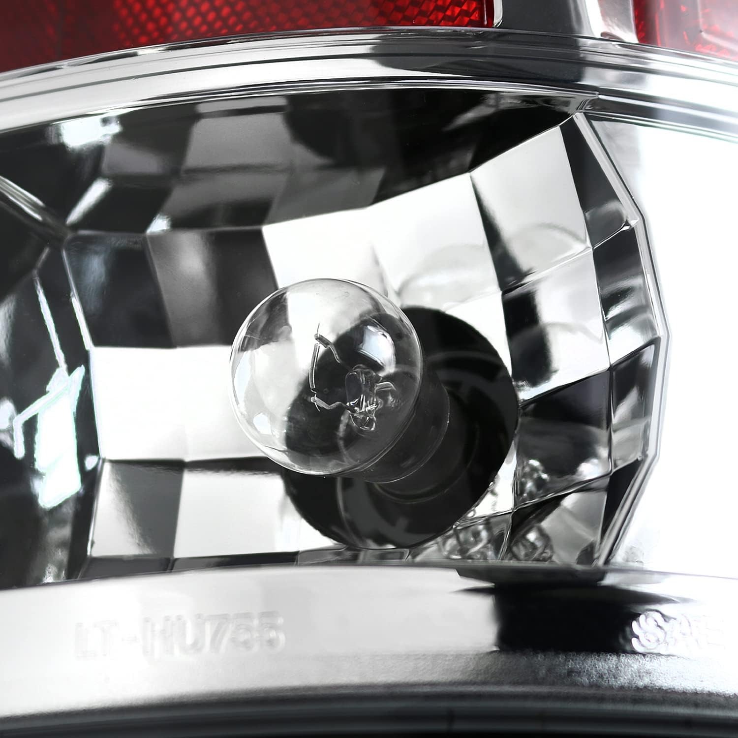 SPEC-D TUNING Chrome LED Tail Lights Compatible with 2007-2008 Dodge Ram 1500, 2007-2009 Dodge Ram 2500/3500, Left + Right Pair Assembly