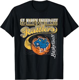 Saint Mary's Gaels Basketball Retro Black T-Shirt