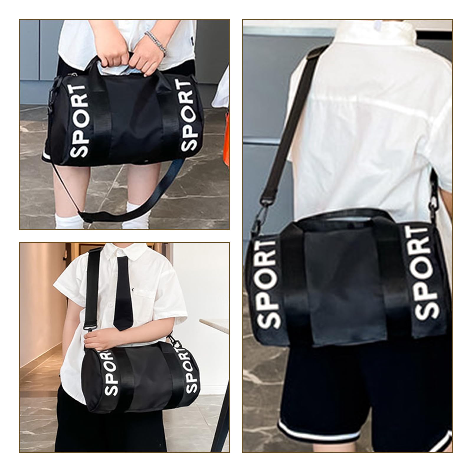 Bolsa de Deporte Impermeable Pequeña para Mujer y Hombre, Mini Bolso de Entrenamiento con Correa de Hombro