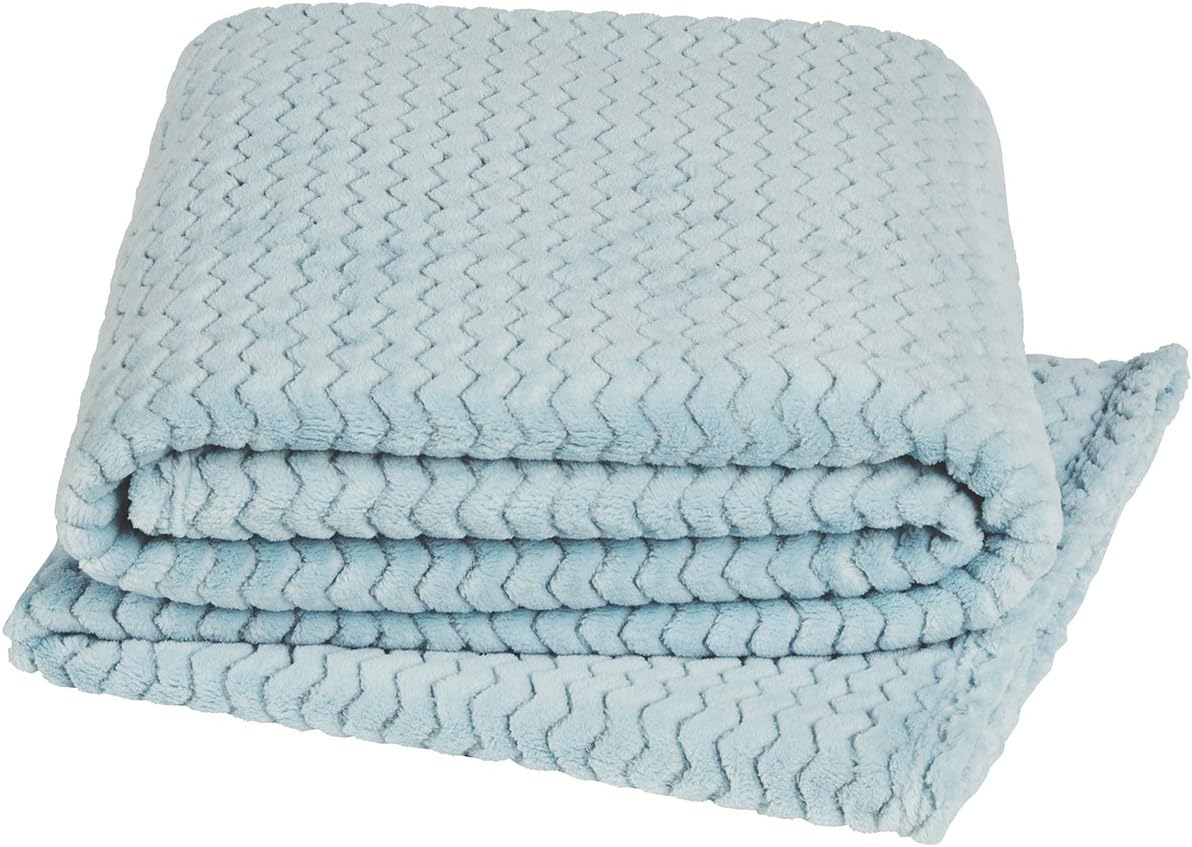YourHome JAZZ SUPER SOFT THROW (130x180, Duck Egg)