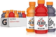 Gatorade G Zero Sports Drink, Fruit Punch, Orange, Grape Variety Pack, 12 Fl Oz (Pack of 18)