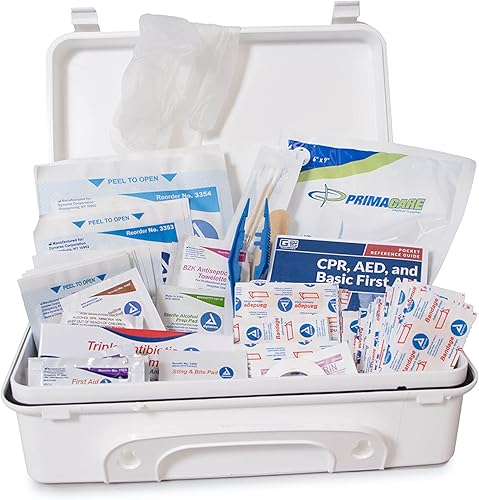 Miniatura 6 de Primacare Kit de primeros auxilios de preparación para emergencias para 25 personas para el hogar, la escuela y la oficina, montado en la pared,