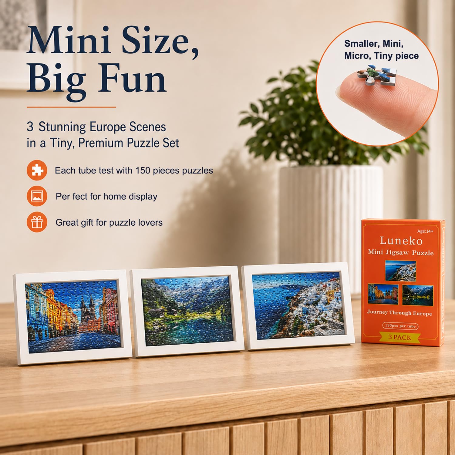 Luneko Small Jigsaw Puzzles for Adults Challenging Puzzle Small Puzzles - Image 4