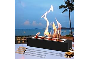 Danya B. 11-Inch Indoor/Outdoor Portable Tabletop Fire Pit, Mini 18" Table Top...