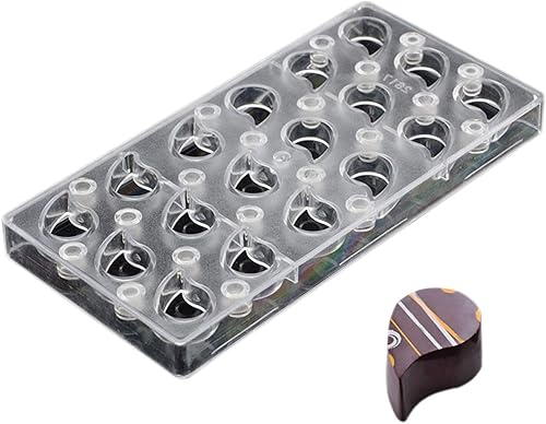 Molde de hoja de transferencia de chocolate, molde de policarbonato para chocolate, hecho a mano, molde magnético de chocolate para caramelos, en