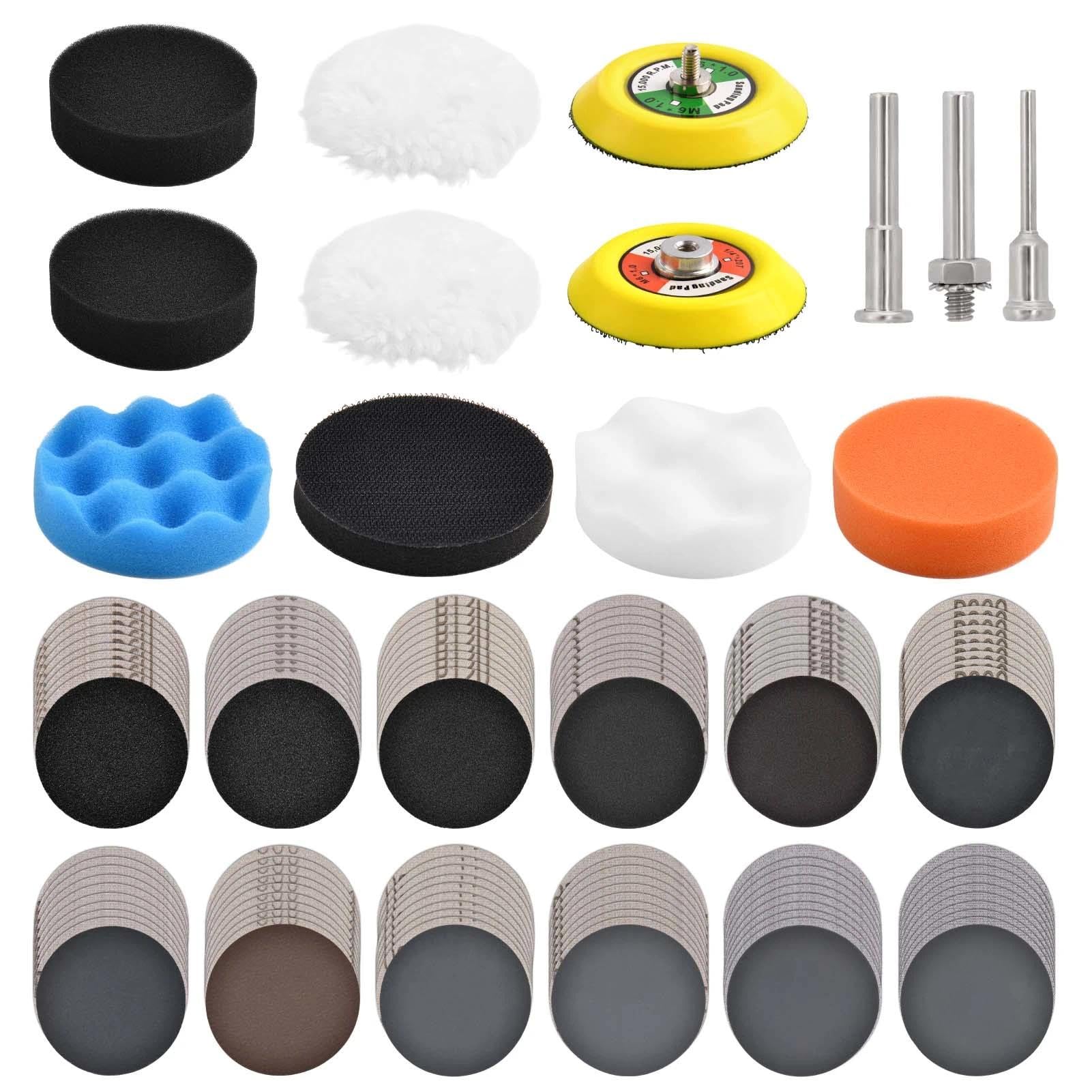 Disque de ponçage perceuse LEONTOOL 133 pcs pour restauration phare - 8