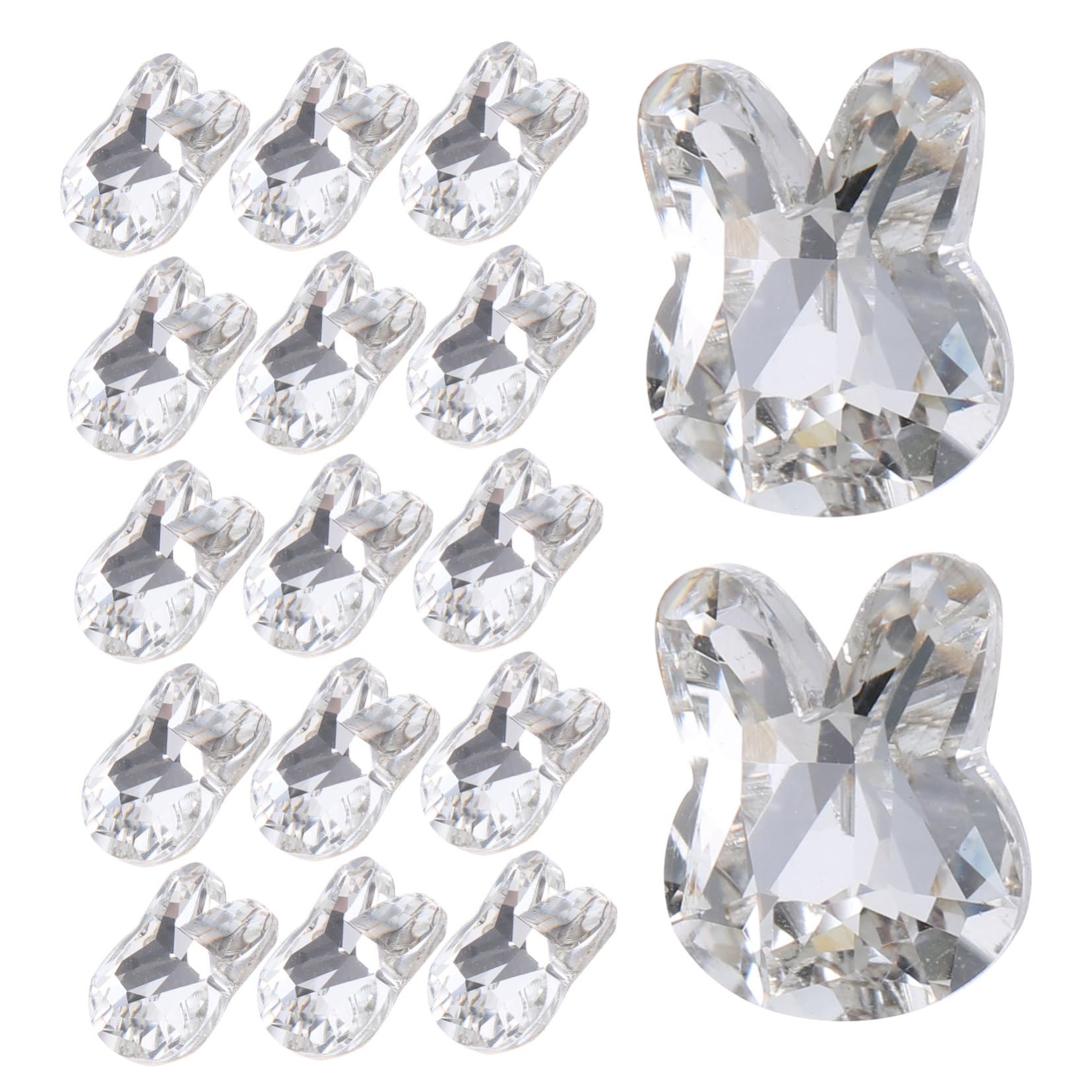 Healvian 80pezzi Ciondoli Per Unghie Tema Coniglio Decorazioni Nail Art Accessori Per Manicure Carini Per Donne e Ragazze