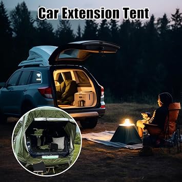 Suv Tailgate Tent, Car Camp Tent for Tailgate | Sun Shade Quick Setup for Couples Adults Adventurers Beach Travelers