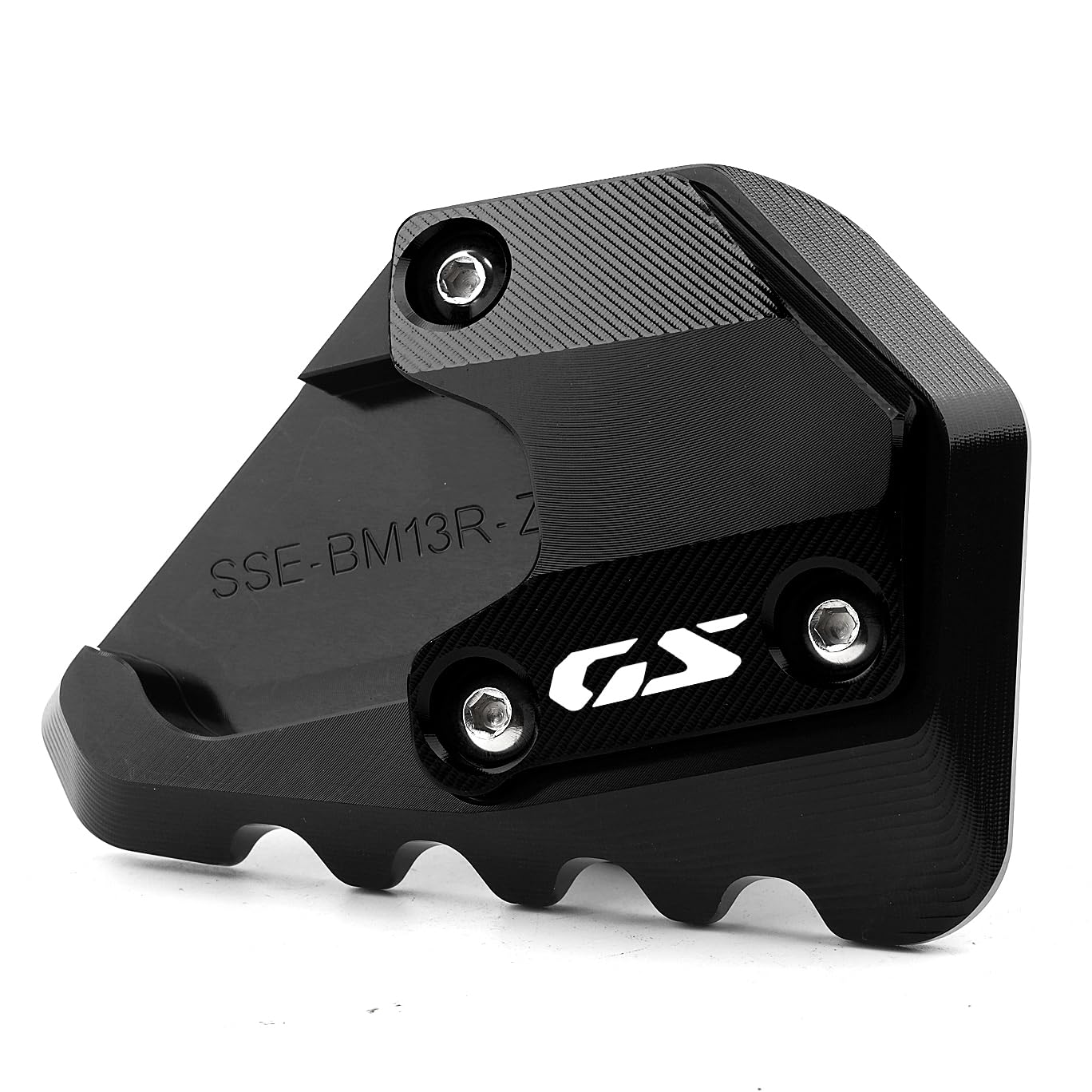 Para R1300GS ADVENTURE R 1300 GSA R1300 GS ADV 2024 2025 2026 1300gs GS1300 Accesorios Motocicleta Soporte Ampliar Placa de Apoyo Placa r1300gs 1300gsa Soporte Lateral Almohadilla de Extensión (Negro)