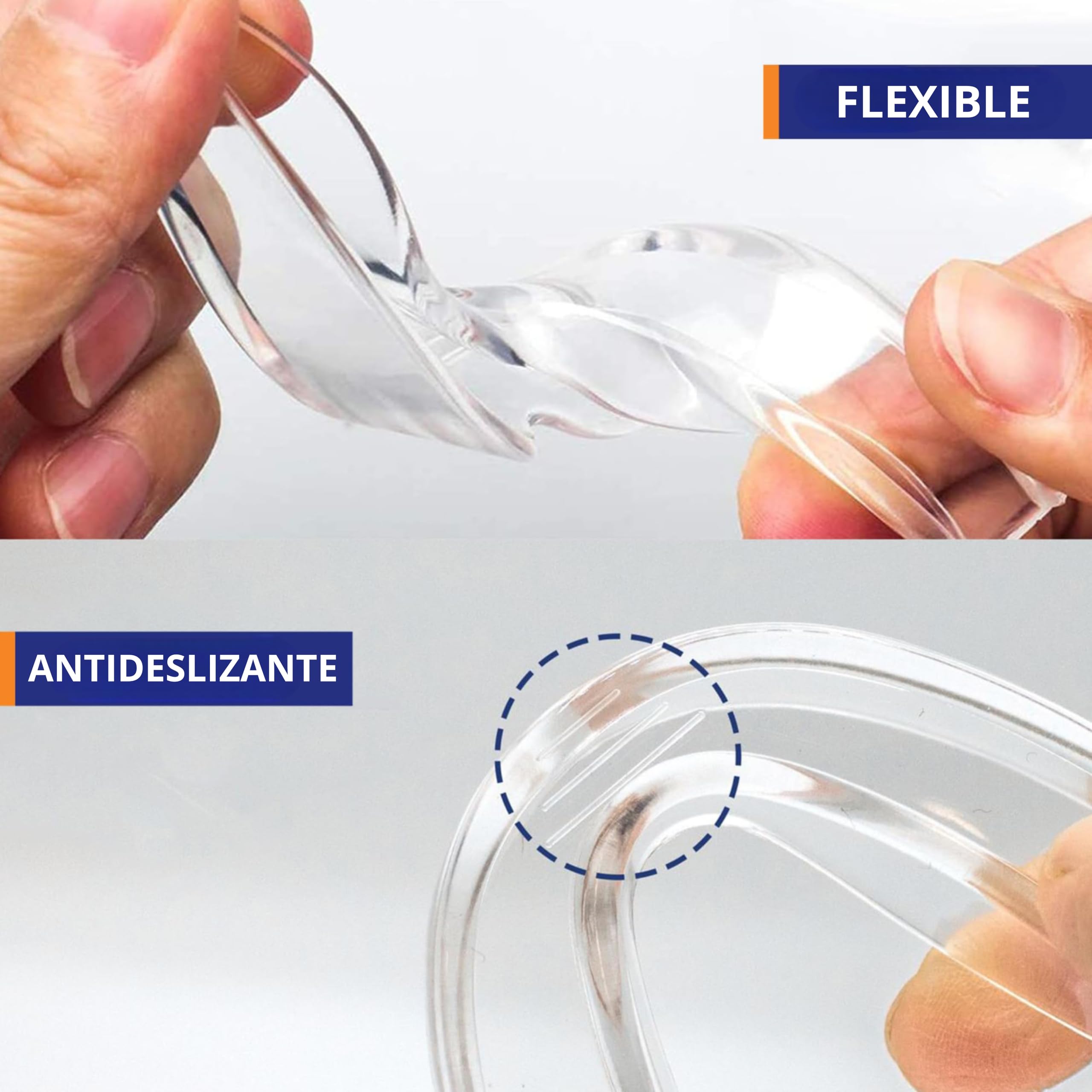 BAYON Férula Descarga Bruxismo Dental Noche – Pack 4 Unidades (2 Pequeñas + 2 Grandes) – Protector Bucal para Dormir – Férula Dental Anti Bruxismo Ajustable y Reutilizable — view 5