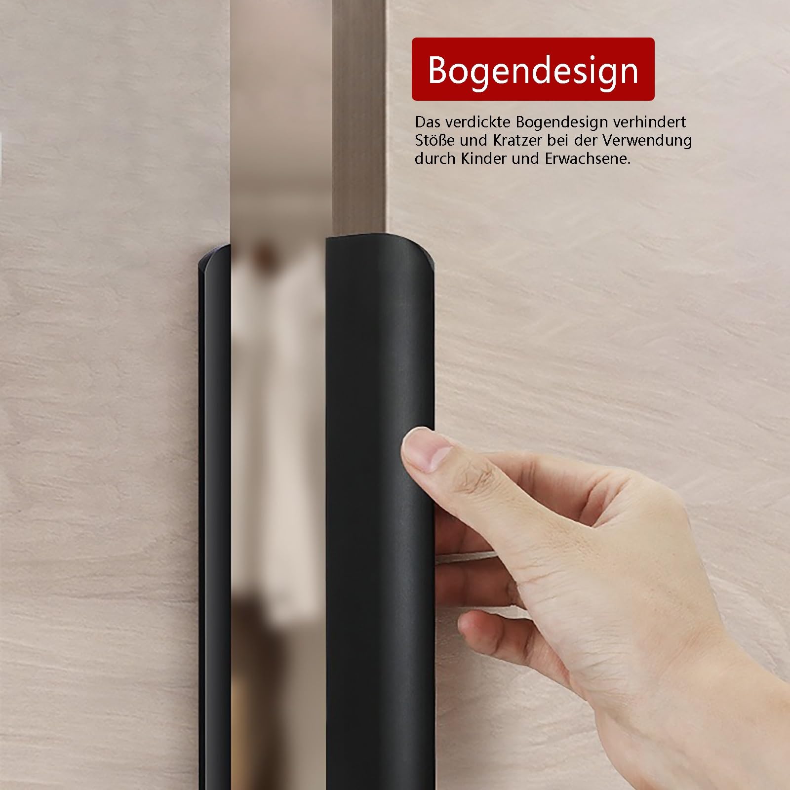 Schrankgriffe 4er Set L:12/15/20/30/40/60/80/100/120cm Moebelgriffleiste Aluminium Türgriffe Schubladen Griffe Schickes Design Für Eine Moderne Und Funktionale Einrichtung(Kaschmirgrau,L:80cm)