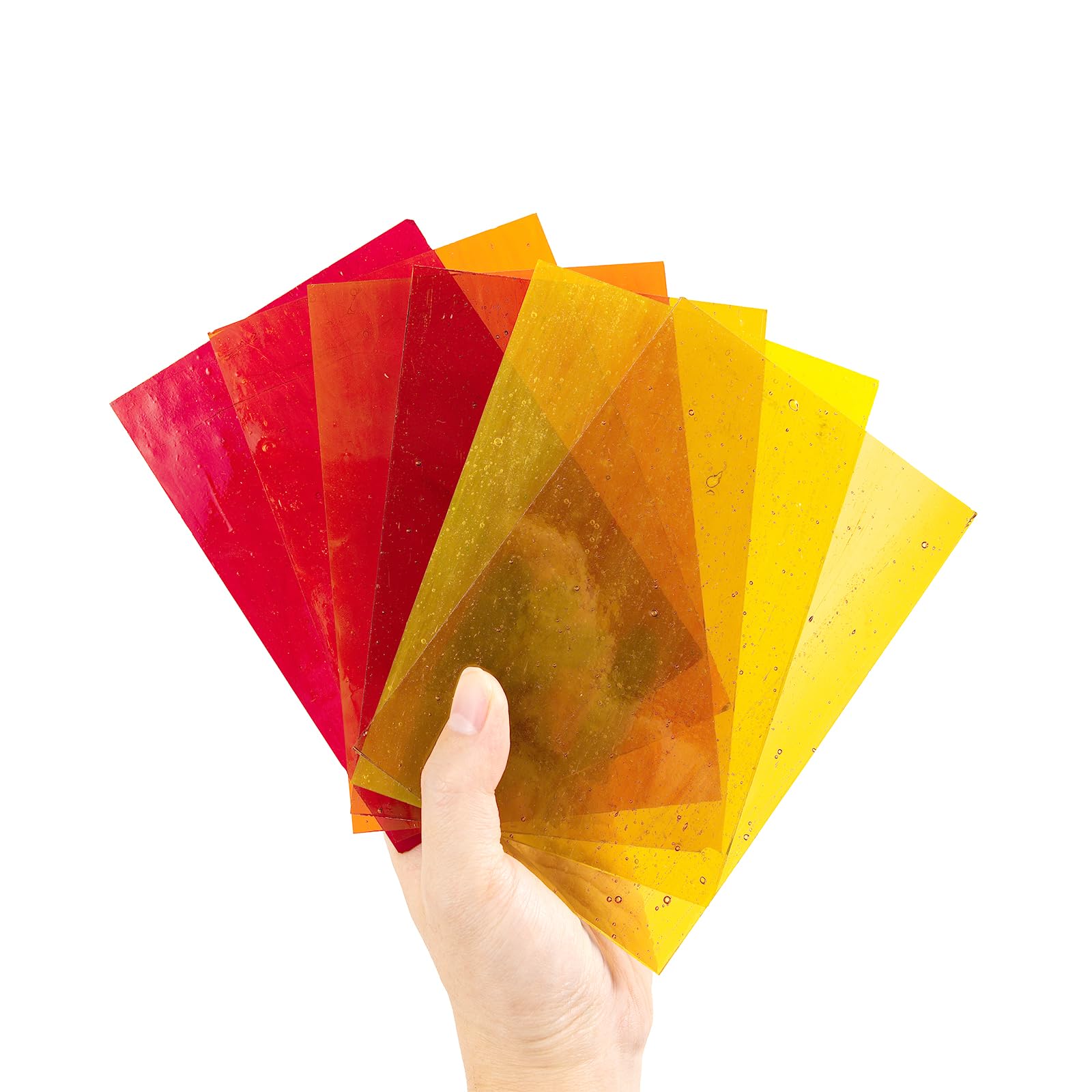 Transparentes Buntglas 24 Stück 15,2 x 10,2 cm Kathedralen Glas Stained Glass Sheets für DIY Dekoration