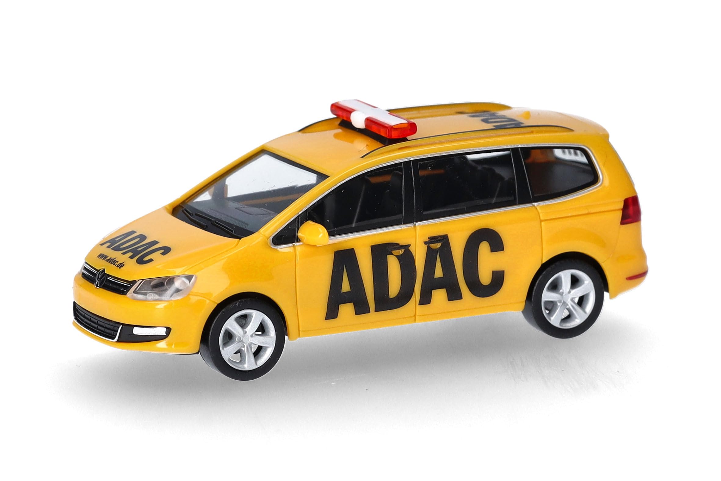 Herpa Model Car VW Sharan "ADAC", miniature at a scale of 1:87, collectible, Made in Germany, plastic model