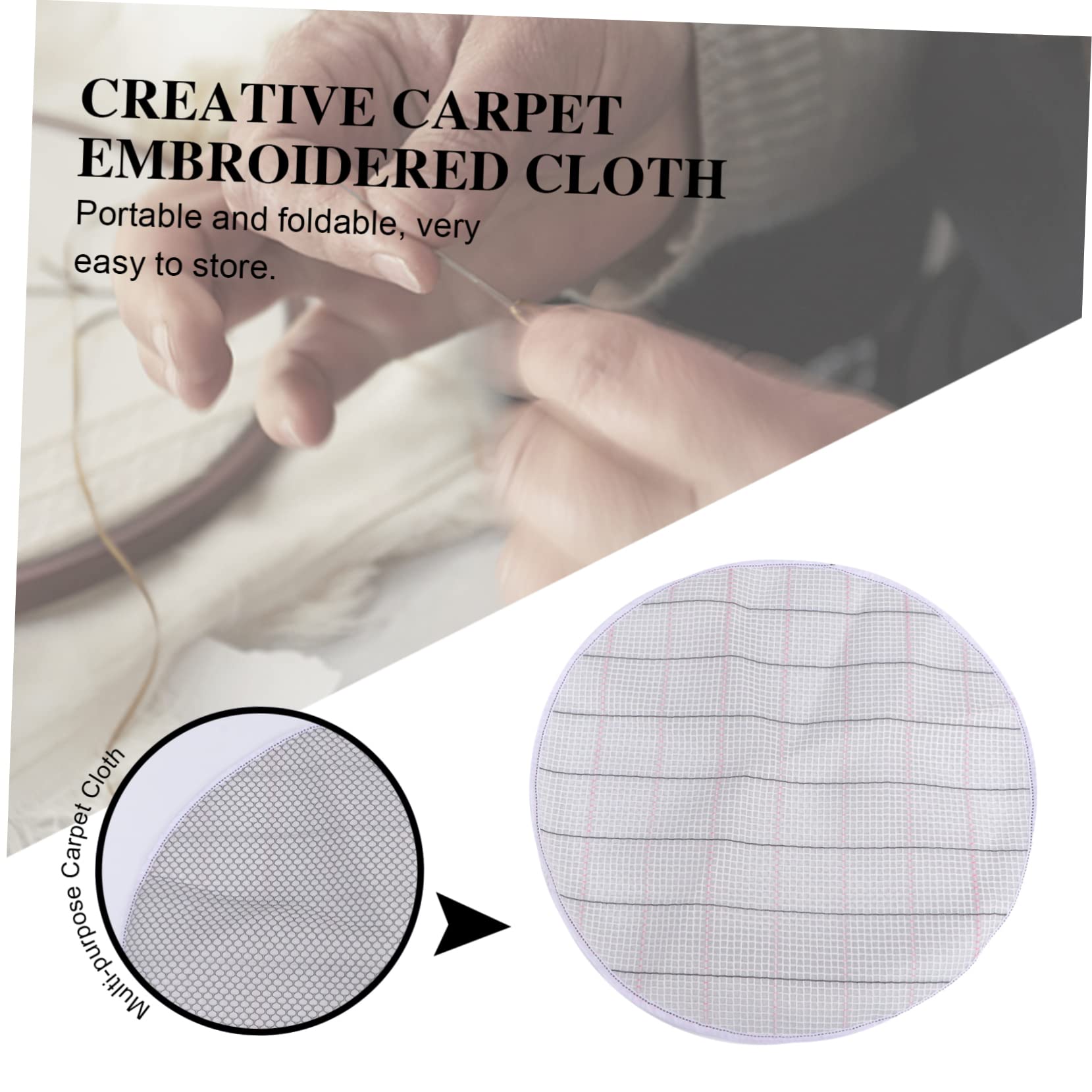 Beatifufu Funny Carpet Making Material DIY Carpet Embroidery Fabric Rug Mesh for Rugs Hooking Creative Embroidered Base Cloth