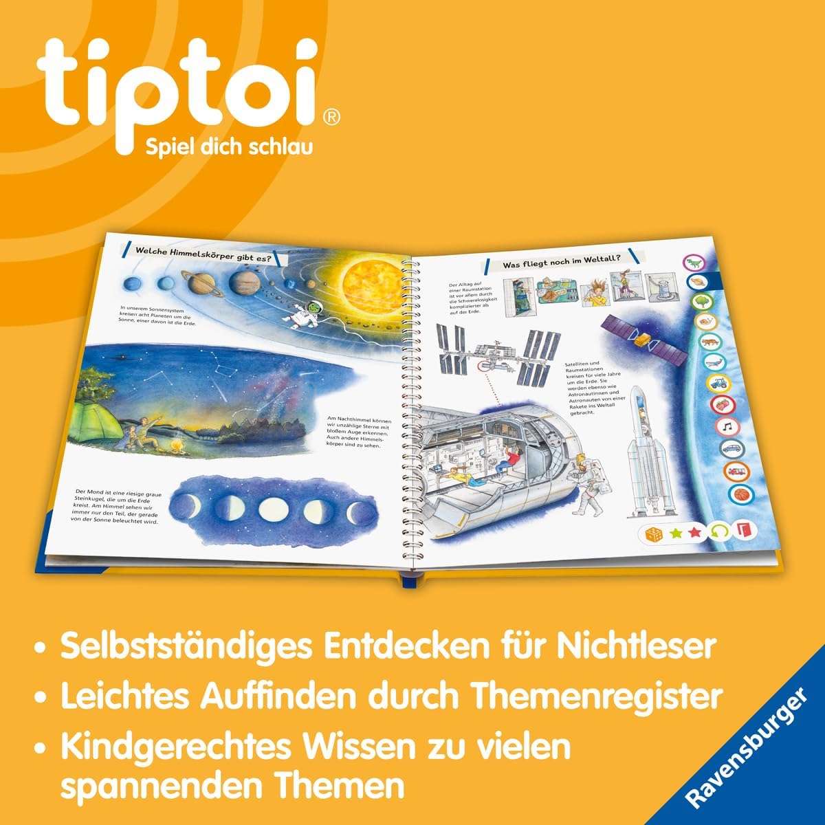 Ravensburger tiptoi Set: Wieso? Weshalb? Warum? Lexikon (Kinderbuch) + 00110 tiptoi Der Stift, Lernspielzeug für Kinder