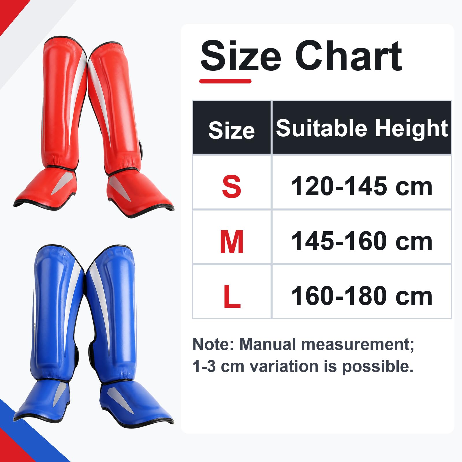 Piedi Protezione Shin Guard,Parastinchi Piedi Protezione Shin Guard,Parastinchi Muay Thai,Regolabili,vestibilità Sicura,Comodo,per Boxe,Taekwondo,Muay Thai,Sport da Combattimento