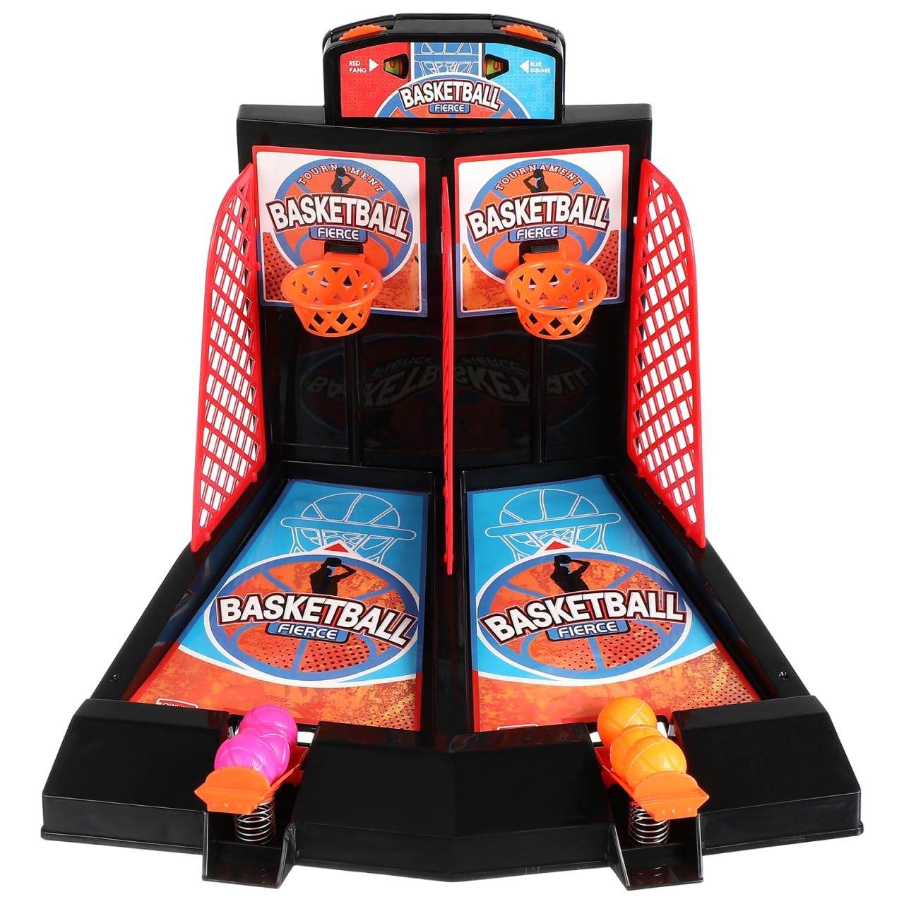 BESTonZON Jeu de Basket de Table pour Enfants, Basketball à Doigts Double Joueur, Tir Arcade de Bureau Portable et Éducatif, Améliore Agilité Coordination Main-Oeil Cadeau Anniversaire Sport