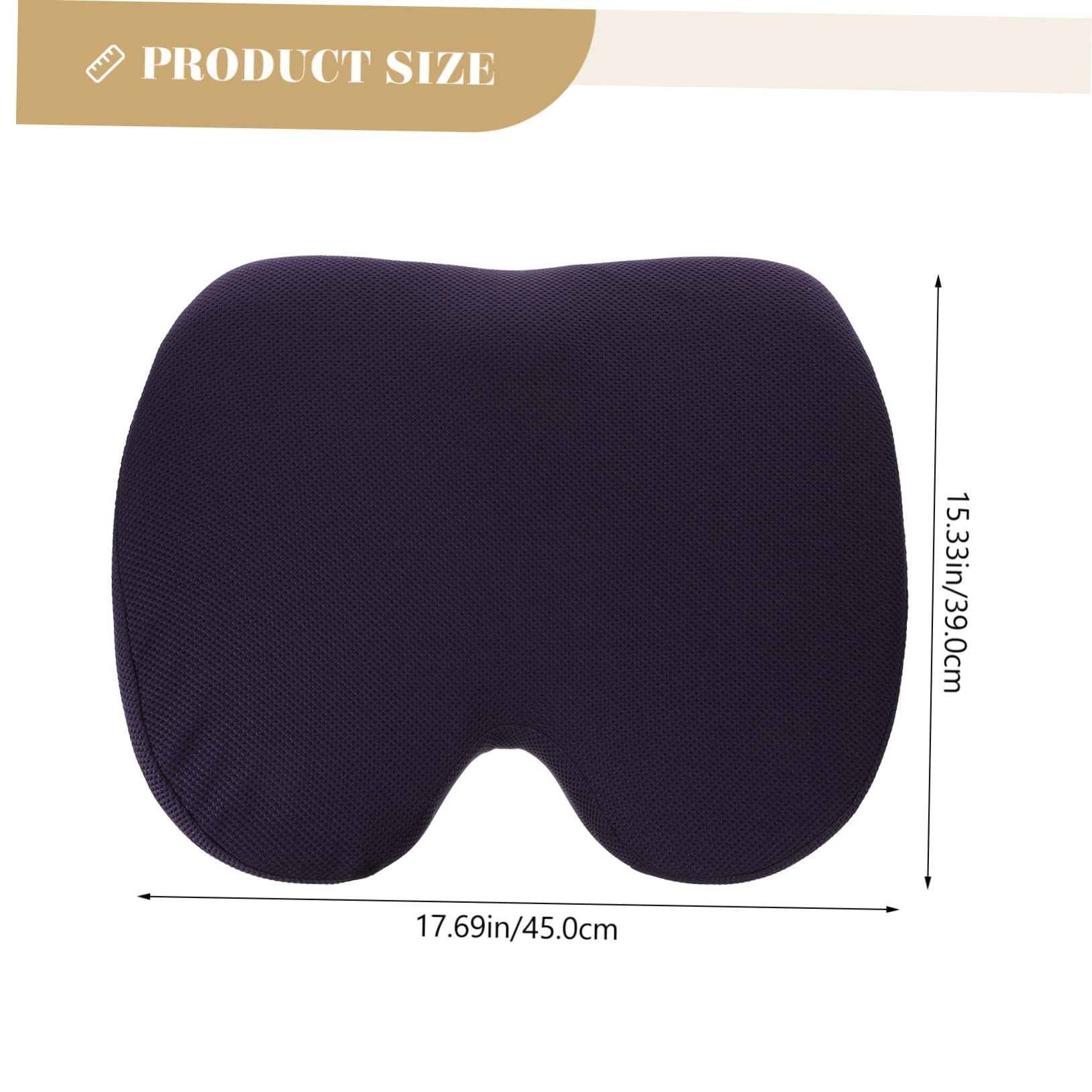 Coussin D’Assise Ergonomique en Mousse à Mémoire, Soulagement Pression, Bleu, pour Voiture et Fauteuil Roulant