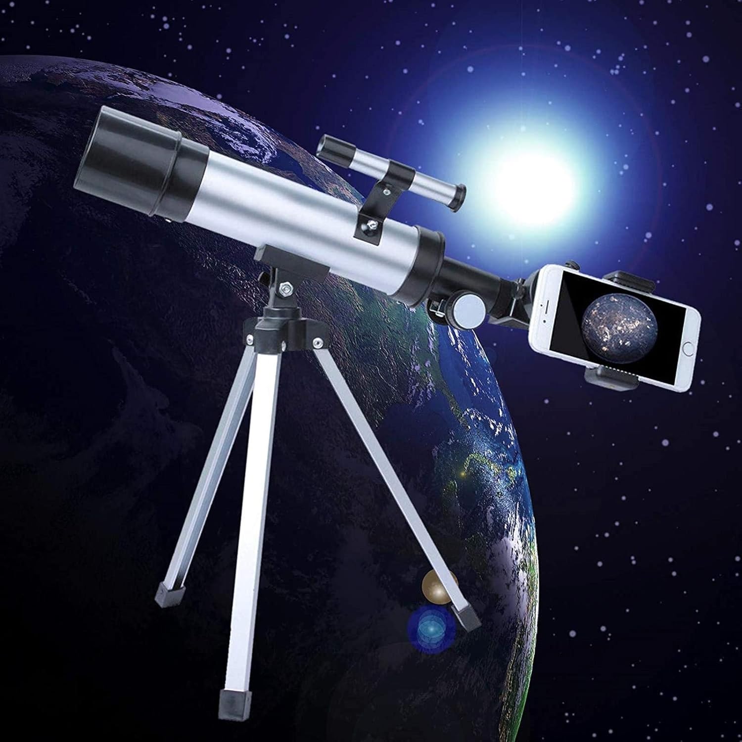 Astronomy Telescope for Kids & Adults High-Powered Refractor Astronomical Telescope with A Finder Mirror Refractor Monocular Observing