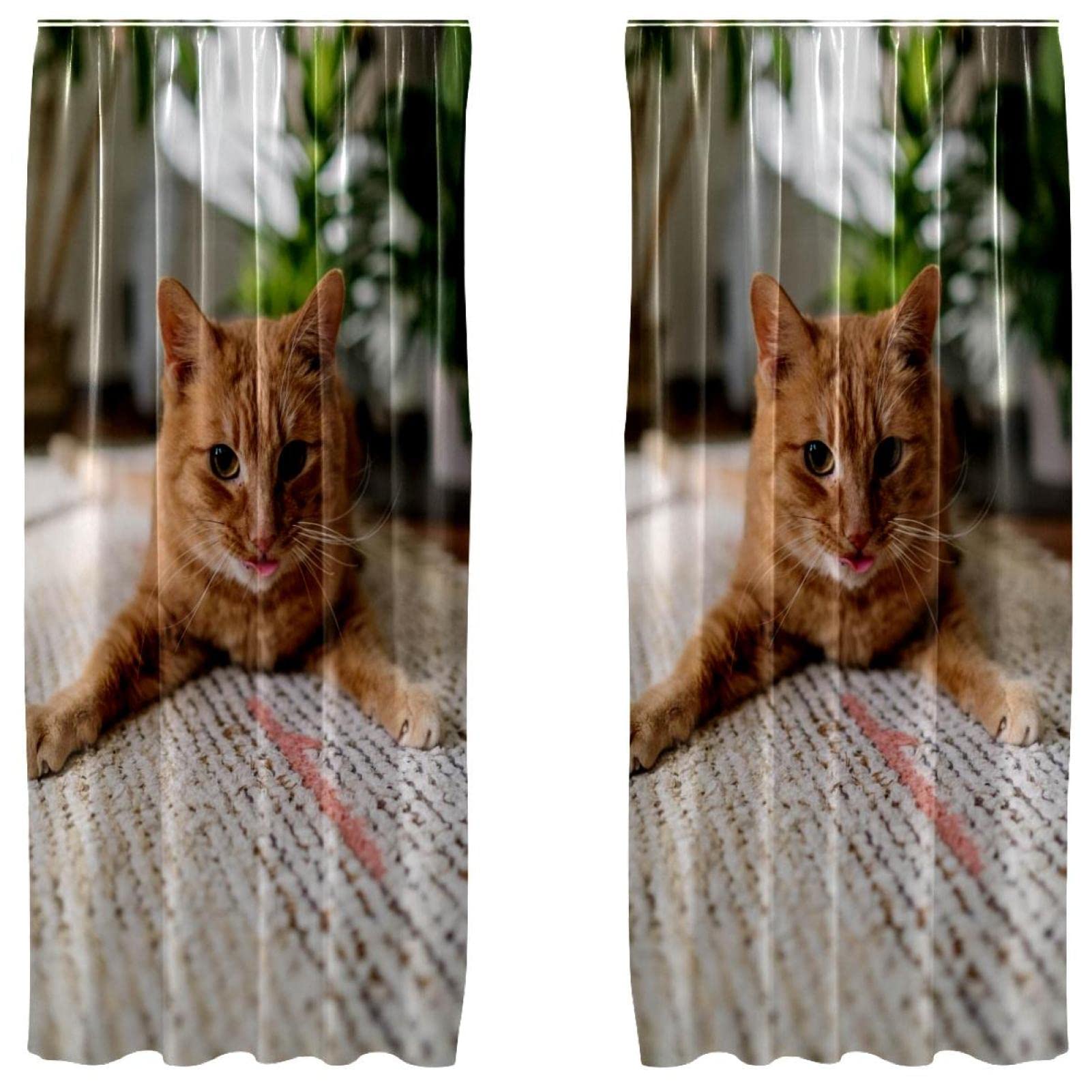 Rideaux occultants Calico Cat chambre ambiance cocooning feutrée 140x213 cm