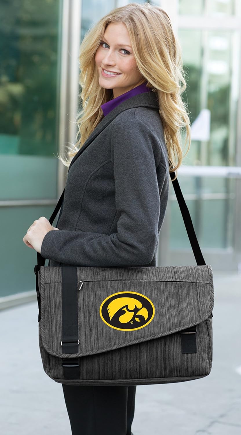 DELUXE University of Iowa Laptop Bag Iowa Hawkeyes Messenger Bags