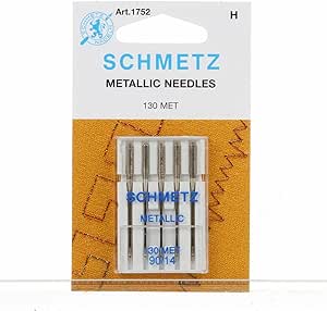 Schmetz Metallic Sewing Machine Needles System 130/705 Size