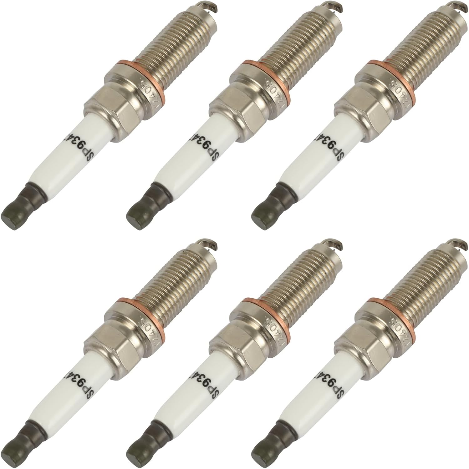 SCITOO Spark Plugs 93476 Platinum Iridium for Land Rover Range Rover 2014-2019, Discovery 2017-2020, Range Rover Sport 2014-2019, Range Rover Velar & for Jaguar F-Pace, XF, XJ, XE SILZKAR7E8S