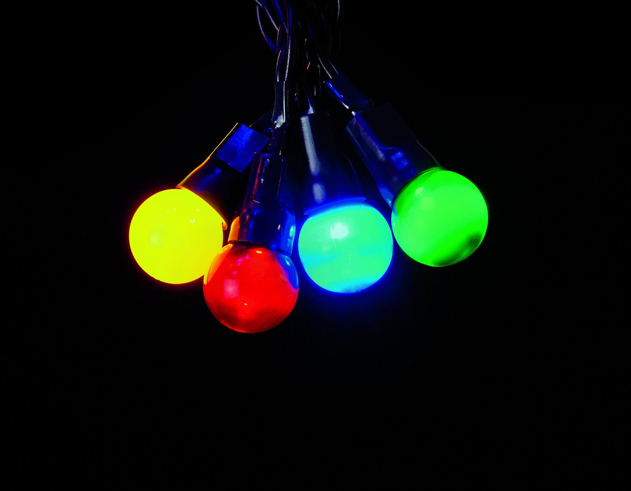 10m 100 LED Premier Multi Action Outdoor Pearl Christmas Lights Multi Coloured