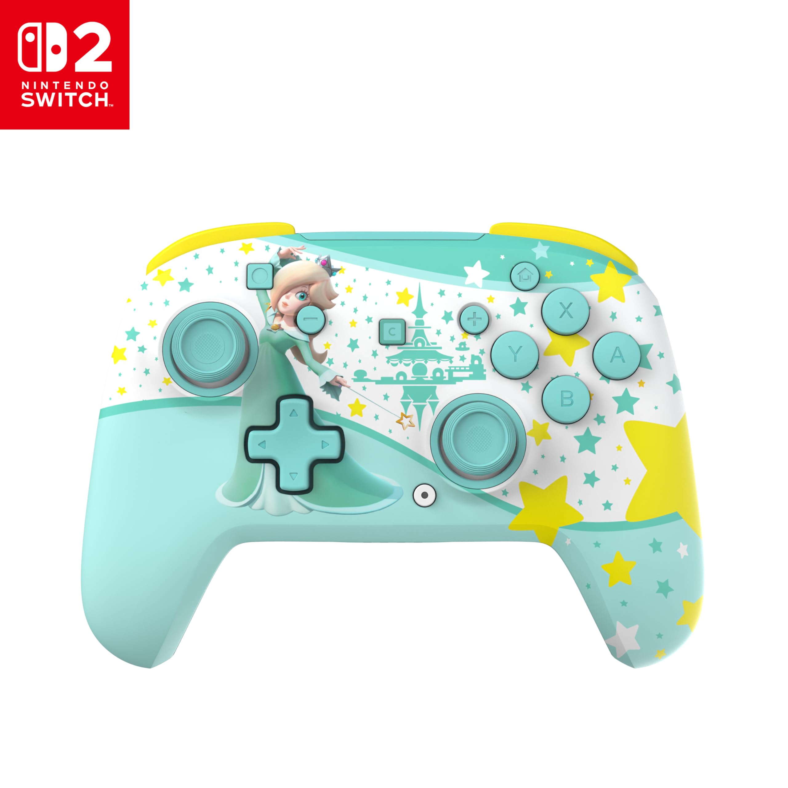 Turtle Beach Rematch Wireless Controller: Rosalina - Officially Licensed for Nintendo Switch 2, Nintendo Switch - TMR Thumbsticks, Customizable RGB, Rechargeable Battery - 2