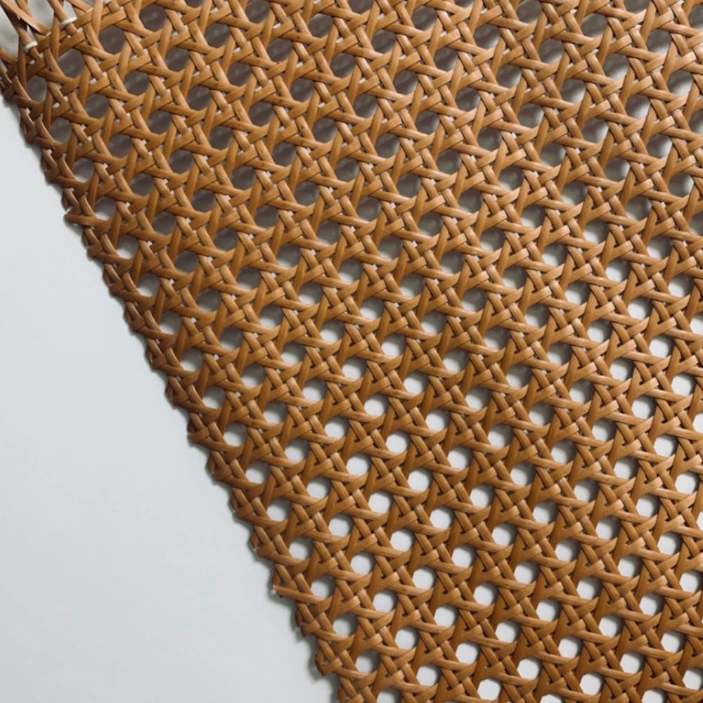 Rotolo di Rete Intrecciata Effetto Rattan di Alta qualità - 40 cm x 1 Metro, Tessuto Sintetico Intrecciato, Adatto per progetti Fai-da-Te con Pelliccia Sintetica, Materiale a Rete intrecciat