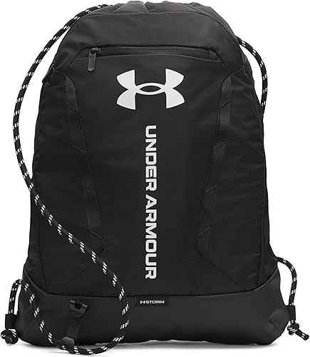 Under Armour Mochila Hustle unisex, (001) NegroNegroBlanco, Talla única
