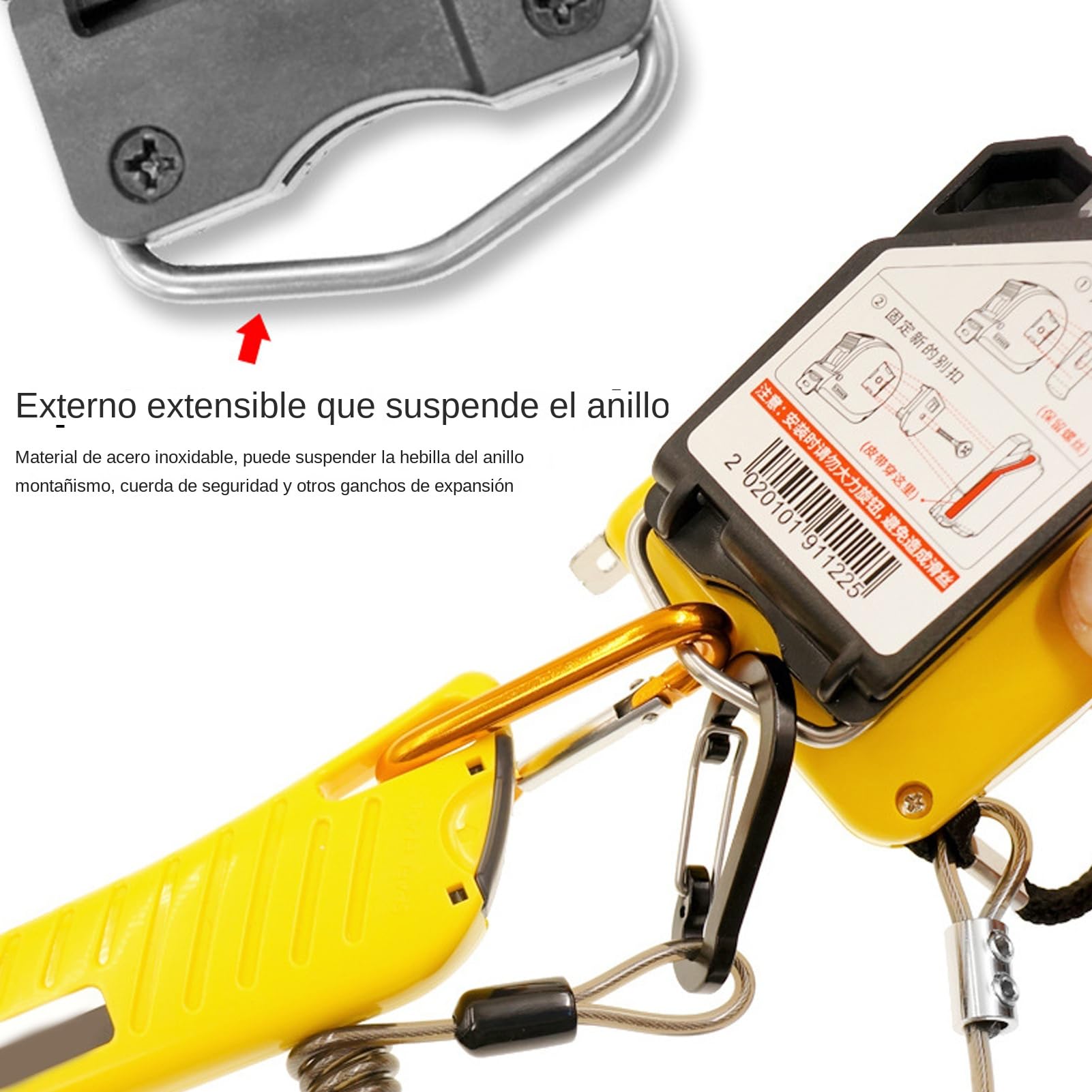 Sujetador Para Cinta Métrica con Clip Organizador | Funda con Gancho para Herramientas de Carpintería