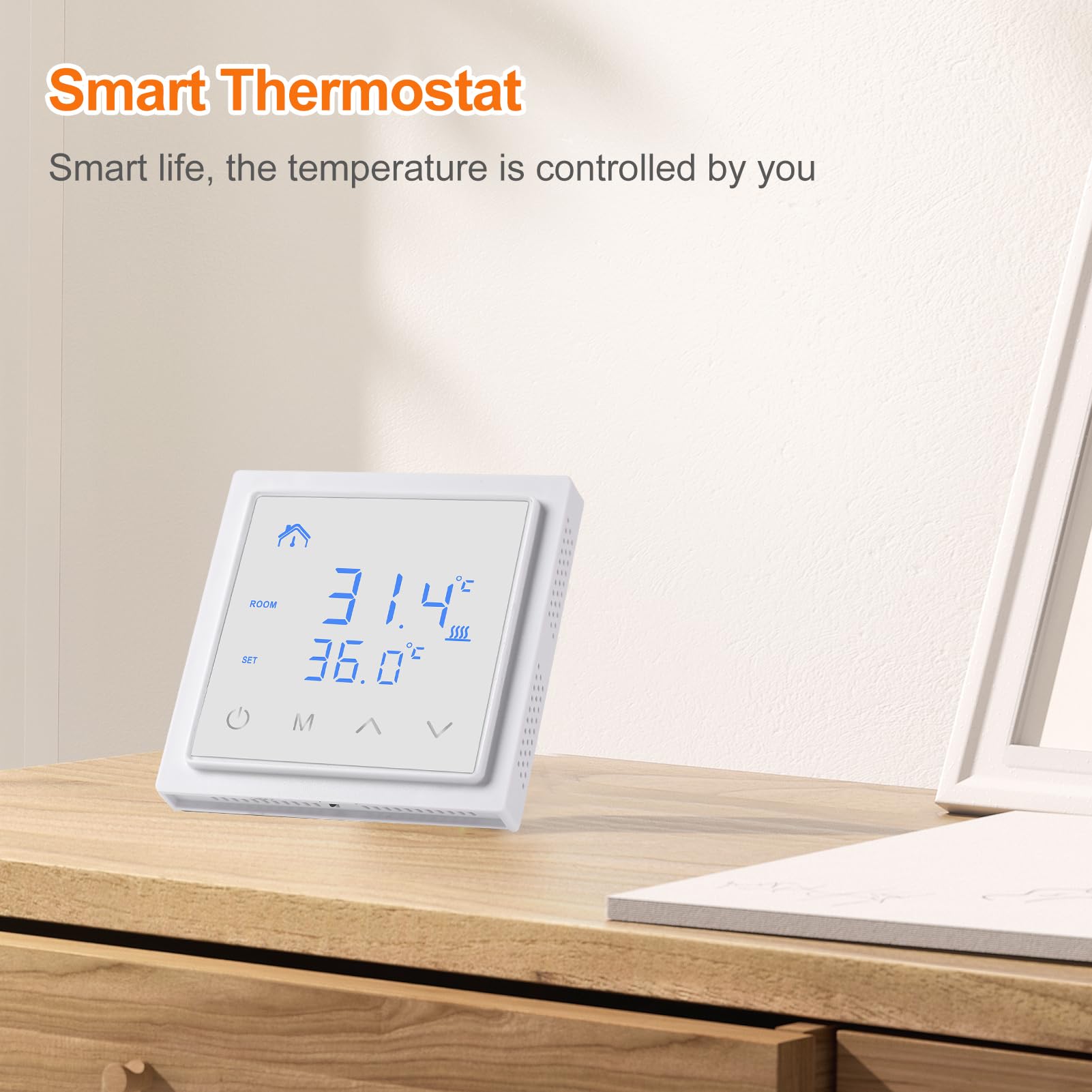 Wall Thermostat Danfoss TP5001RF+RX1 S Digital Wireless Programmable