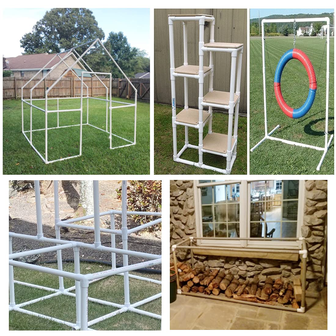 MARRTEUM 1/2 Inch 90 Degree PVC Elbow Fitting Pipe Right Angle Joint