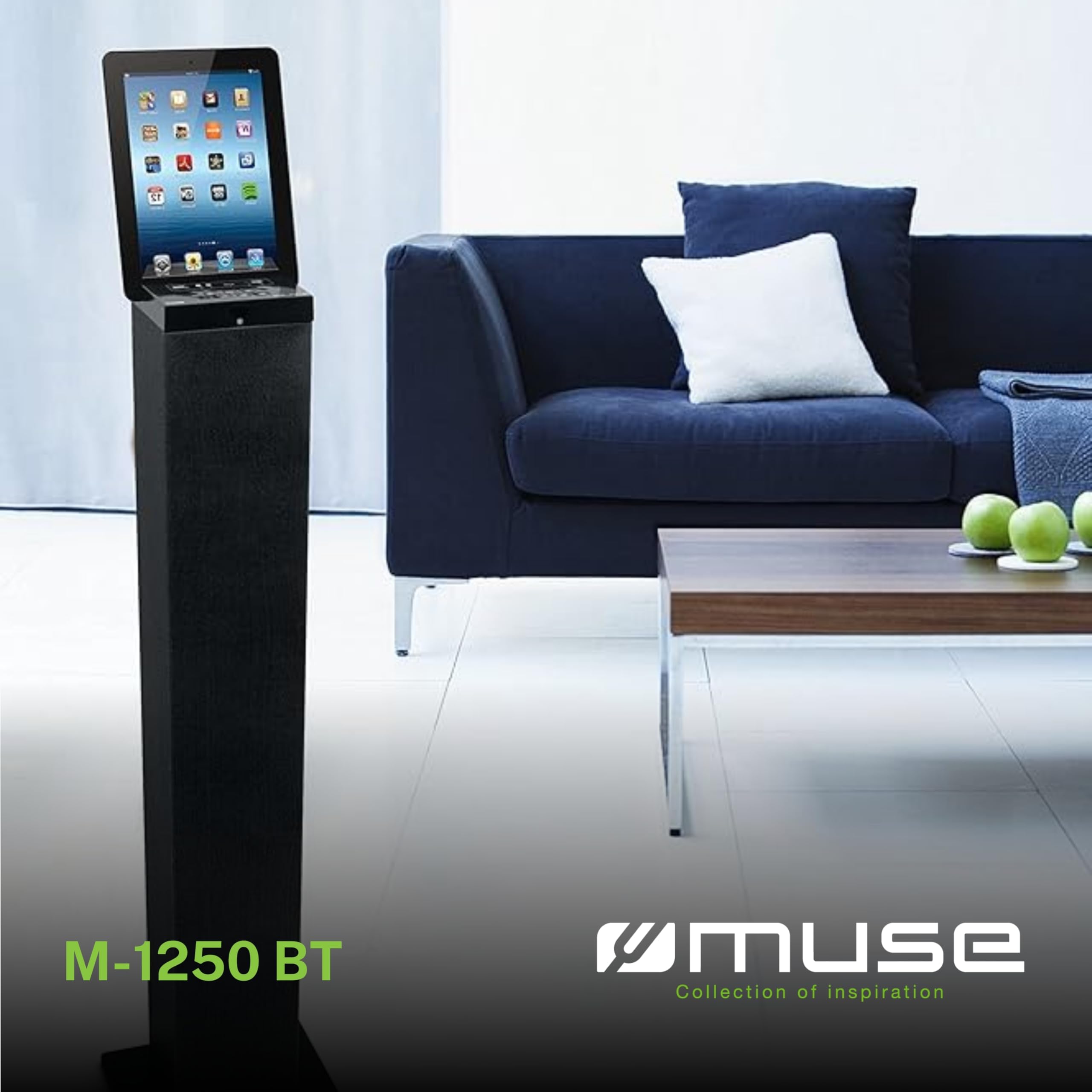 MUSE M-1250 BT Tour Bluetooth Noir Brillant