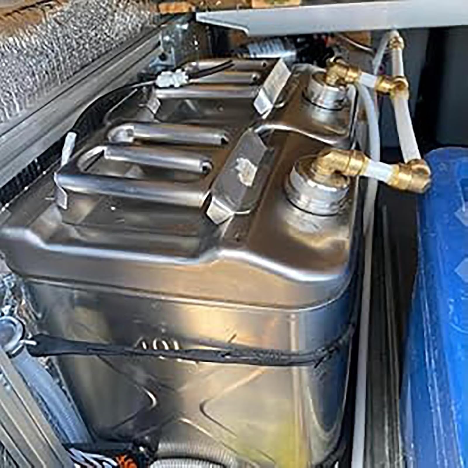 Contenedor de agua de acero inoxidable para camping, lata de almacenamiento de agua portátil resistente, jarra de tanque de agua portátil para camping, actividades al aire libre, almacenamiento de