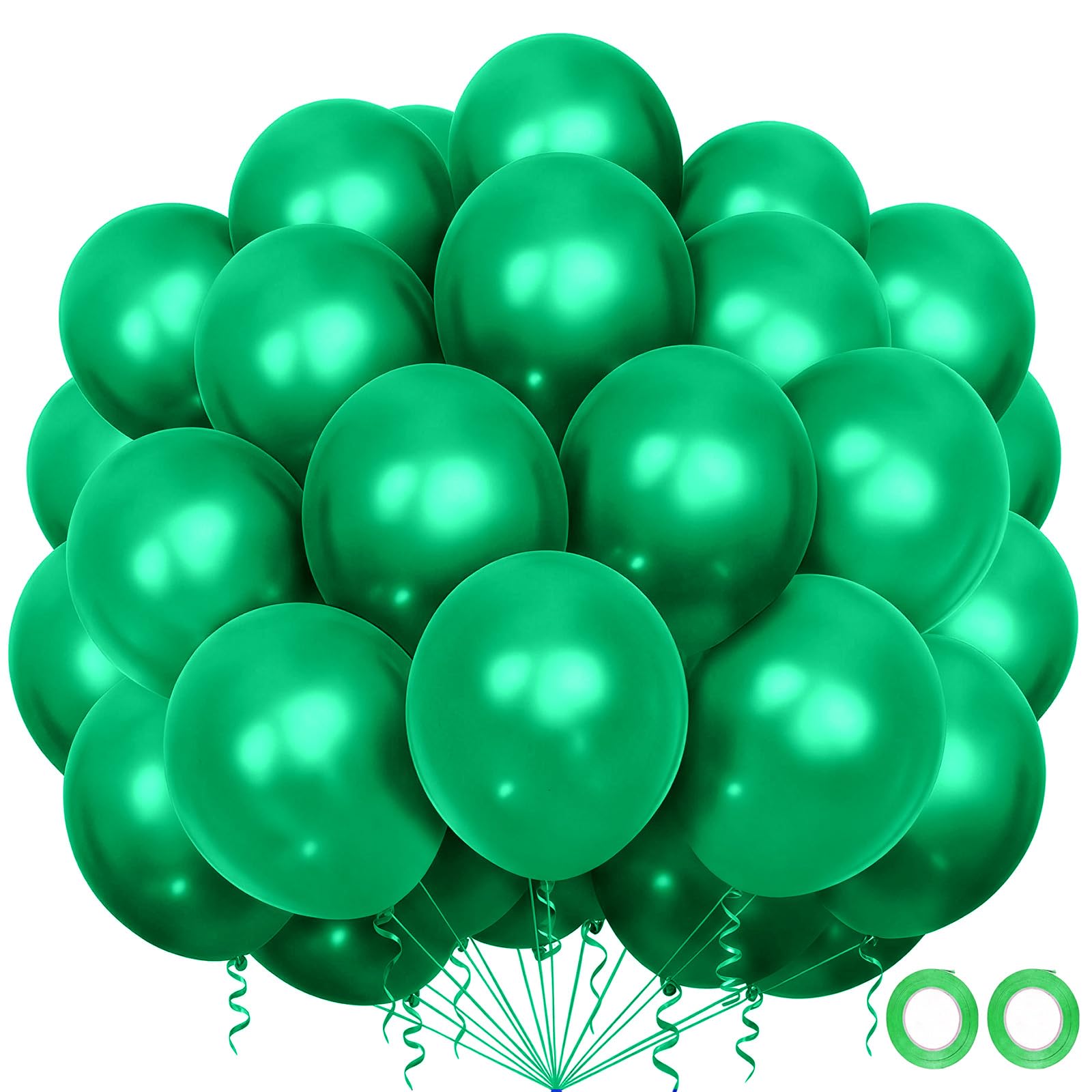 JasGood Luftballons Geburtstags 60 Stück Helium Ballons für Geburtstagsdeko Hochzeit Taufe Abschluss Party Deko Babyparty Jugendweihe Verlobung,12Zoll