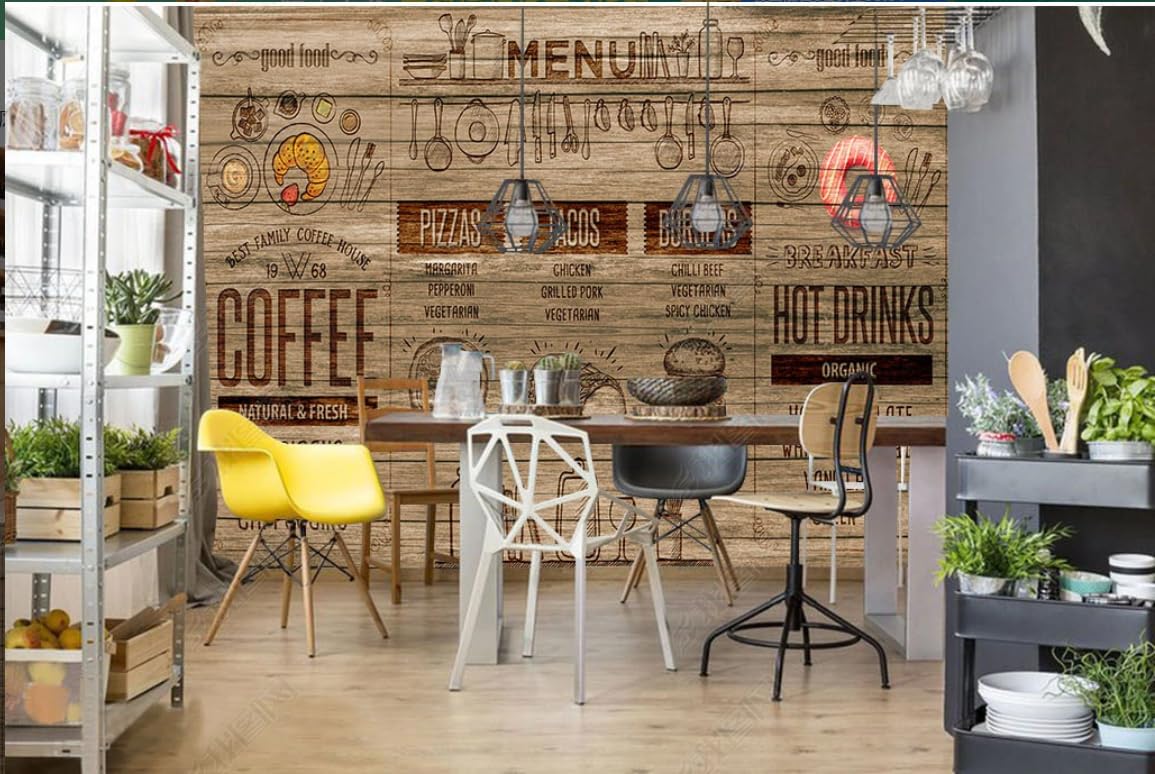 Niestandardowa fototapeta 3D popołudniowa herbata kawa restauracja tło ściana salon, sypialnia hotelowa, tło ściana - 200 cm x 140 cm