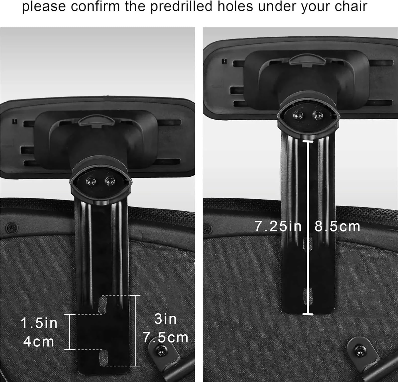 Reposabrazos de Silla con Altura Ajustable, 2 Piezas Repuesto, compatibles la mayoría sillas Oficina, Gaming y Jefe para Sillas De Oficina