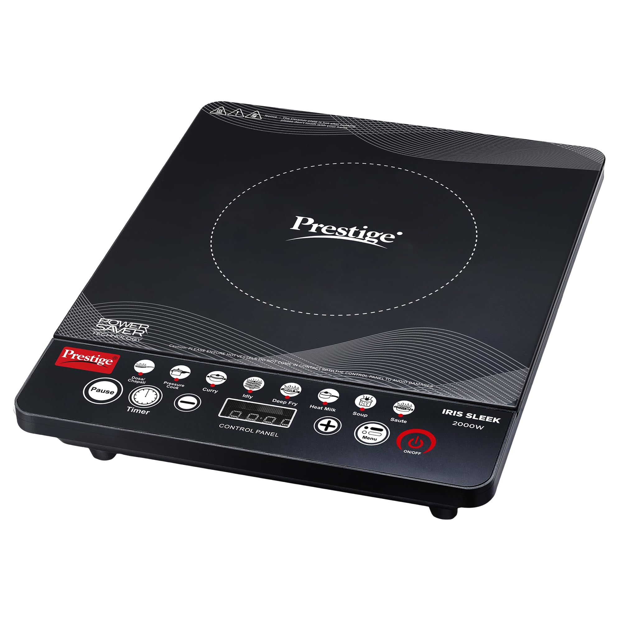 Prestige Iris Sleek 2000W Induction Cooktop Black - Image 1