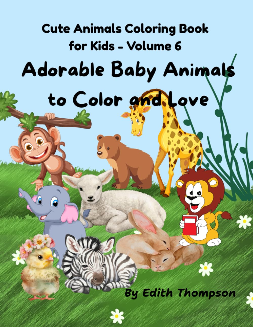 Cute Animals Coloring Book for Kids: Adorable Baby Animals to Color and Love